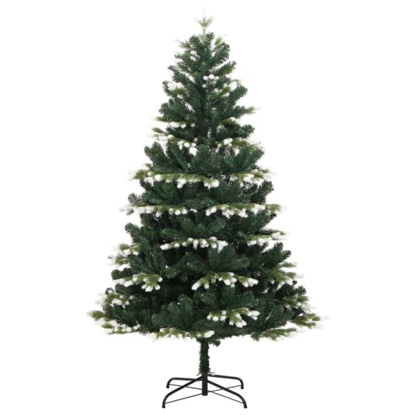 Árvore de Natal artificial articulada c/ flocos de neve 210 cm - Image 2