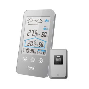 ESTACION MET. SAMI - VERT / TACTIL / INT-EXT / LCD - PLATA