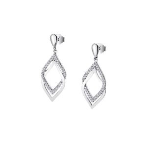 PAR DE BRINCOS LOTUS SILVER, PRATA 925