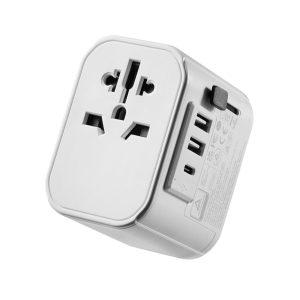 Enchufe universal ewent ew1475 usa - uk - aus - china 2 x usb - 1 x usb tipo c