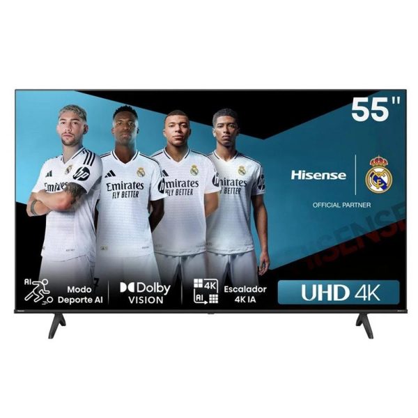 Tv hisense 55pulgadas led 4k uhd -  55a6n -  smart tv