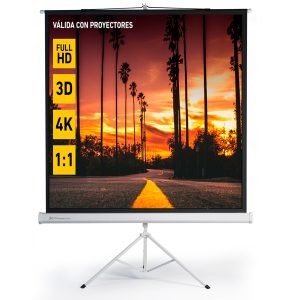 Pantalla trípode proyección 112pulgadas