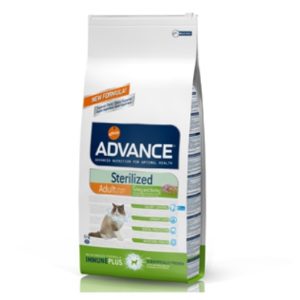 ADVANCE STERILIZED CAT SALMON 10 KG.