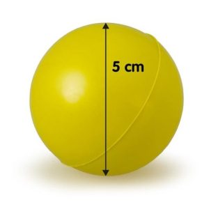 PELOTA MACIZA DE GOMA Grande 9cm.