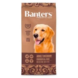 BANTERS DOG ADULT MEDIUM Chicken&Rice 15 Kg.
