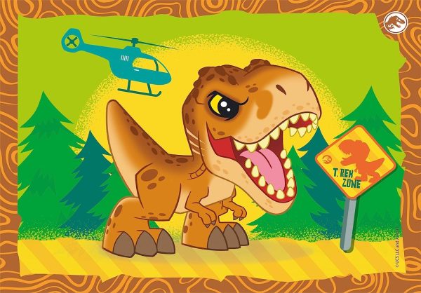 PUZZLE 4 EN 1 (12, 16, 20, 24 PZAS) JURASSIC WORLD - Image 4