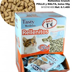 Snack CREMA con Pollo  5x15gr.Gatos