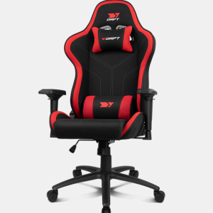 SILLA GAMING DRIFT DR110BR TEJIDO NEGRO ROJO