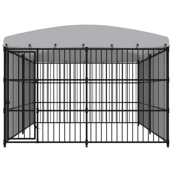 Canil com telhado de exterior 300x300x210 cm - Image 2