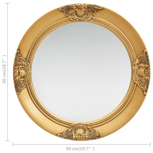 Espelho de parede estilo barroco 50 cm dourado - Image 5