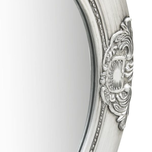 Espelho de parede estilo barroco 50 cm prateado - Image 3