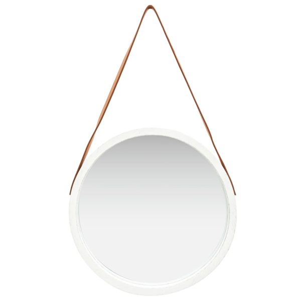 Espelho de parede com alça 50 cm branco - Image 2