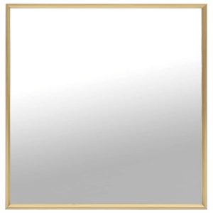 Espelho 60x60 cm dourado