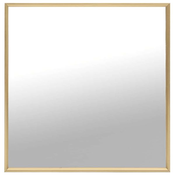 Espelho 60x60 cm dourado