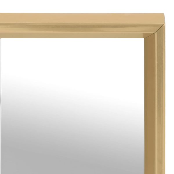 Espelho 60x60 cm dourado - Image 3