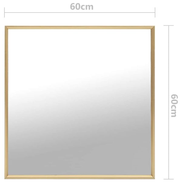 Espelho 60x60 cm dourado - Image 5