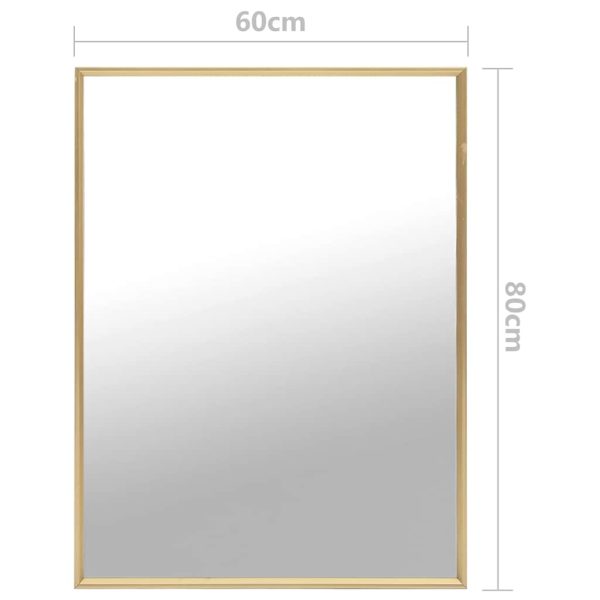 Espelho 80x60 cm dourado - Image 5