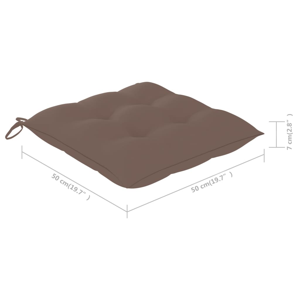 Cadeiras de jantar jardim c/ almofadões 2 pcs acácia maciça - Image 7