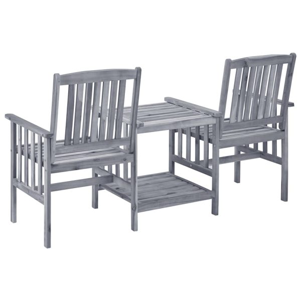 Cadeiras de jardim c/ mesa de centro e almofadões acácia maciça - Image 4