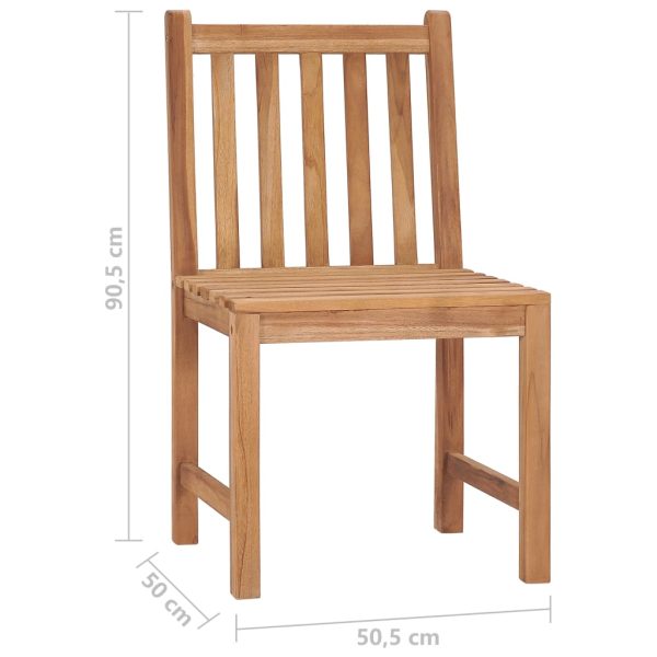 Cadeiras de jardim c/ almofadões 2 pcs madeira de teca maciça - Image 11