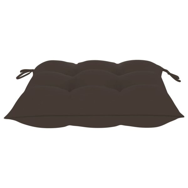 Cadeiras de jardim c/ almofadões 2 pcs madeira de teca maciça - Image 9
