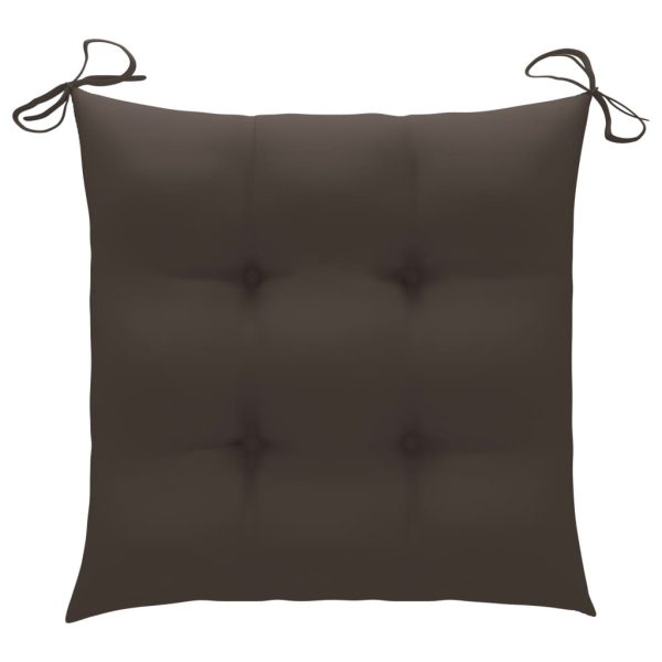 Cadeiras de jantar p/ jardim 2 pcs c/ almofadões acácia maciça - Image 9