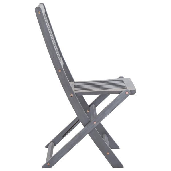 Cadeiras exterior dobráveis c/ almofadões 6 pcs acácia maciça - Image 6