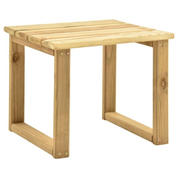 Espreguiçadeira de jardim com mesa e almofadão pinho impregnado - Image 5