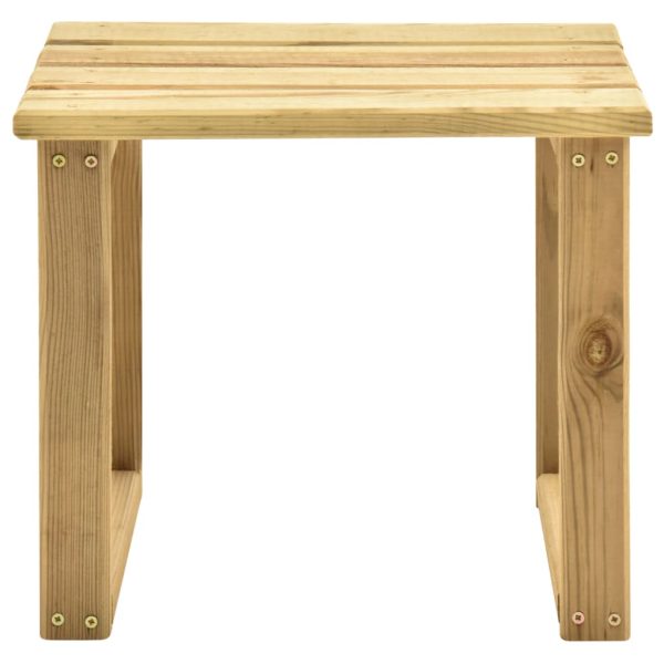 Espreguiçadeira de jardim com mesa e almofadão pinho impregnado - Image 6