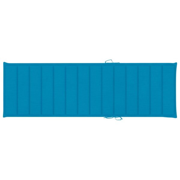 Espreguiçadeira de jardim com mesa e almofadão pinho impregnado - Image 7