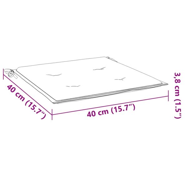 Cadeiras de jardim c/ almofadões cinza-acast. 8 pcs teca maciça - Image 12