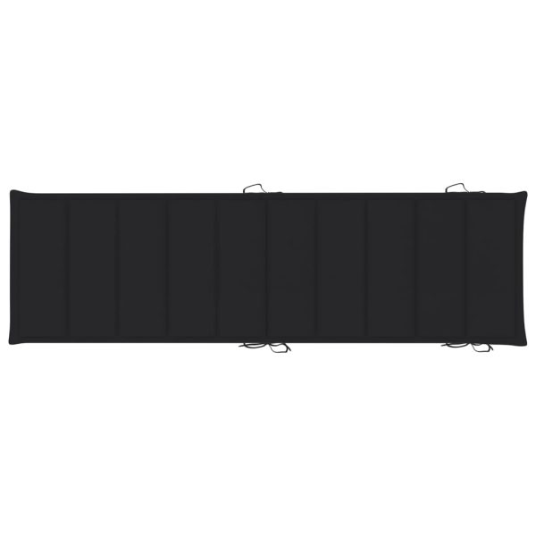 Espreguiçadeiras com mesa e almofadões 2 pcs acácia maciça - Image 10