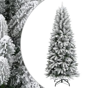 Árvore de Natal artificial com neve PVC & PE 240 cm