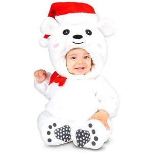 DISFRAZ BEBÉ OSITO DE NIEVE TALLA 7-12 MESES