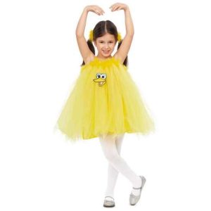 DISFRAZ INFANTIL TUTÚ GALLINA CAPONATA TALLA 3-4 AÑOS