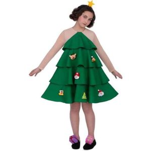 DISFRAZ ARBOLITO DE NAVIDADDE LUXE TALLA 7-9 AÑOS