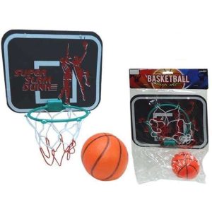 CANASTA BALONCESTO CON PELOTA EN BOLSA 23X38X7,5 CM