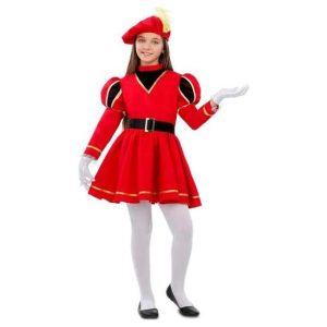 DISFRAZ PAJE ROJO TALLA 3-4 AÑOS