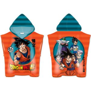 PONCHO TOALLA DRAGON BALL SUPER MICROFIBRA