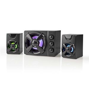 NEDIS ALTAVOCES  GAMING |ALTAVOZ: 2.1 |ALIMENTADO POR USB |3.5 MM MACHO |33 W| LED
