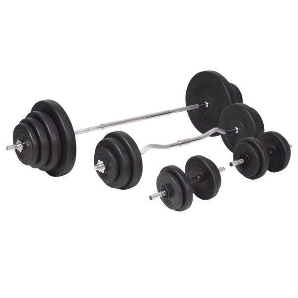 Conjunto de barras e halteres 120 Kg - Image 2