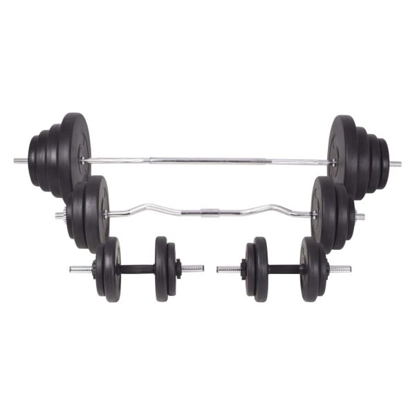 Conjunto de barras e halteres 120 Kg - Image 3