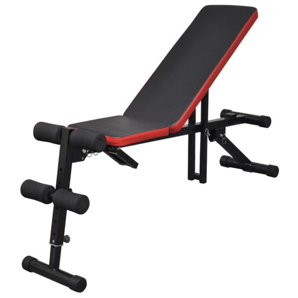 Banco musculação c/ conjunto de barras e halteres 60,5 kg - Image 6