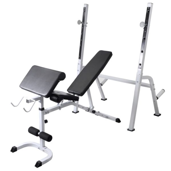 Banco musculação c/ suporte p/ pesos + barras e halteres 60,5kg - Image 2