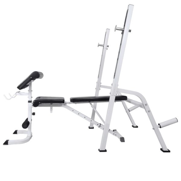 Banco musculação c/ suporte p/ pesos + barras e halteres 60,5kg - Image 3