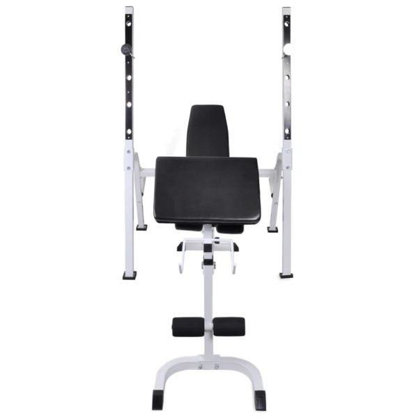 Banco musculação c/ suporte p/ pesos + barras e halteres 60,5kg - Image 4
