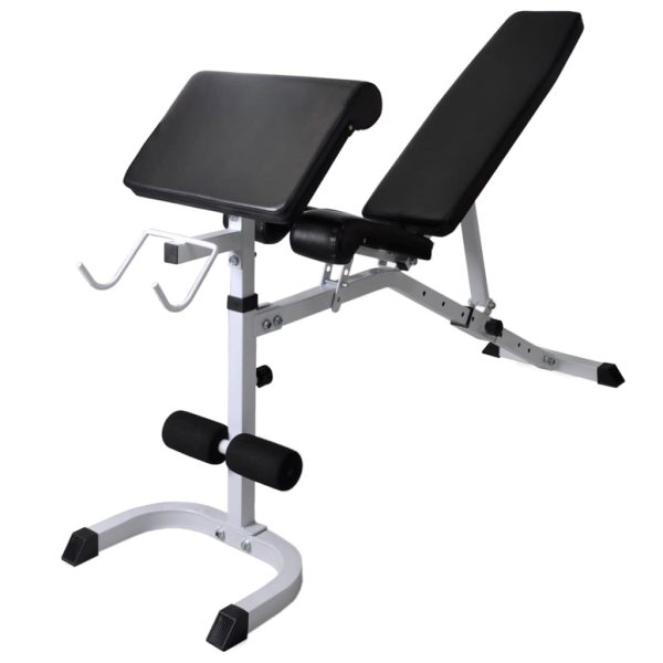 Banco musculação c/ suporte p/ pesos + barras e halteres 60,5kg - Image 5