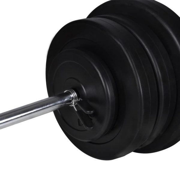 Banco musculação c/ suporte p/ pesos + barras e halteres 60,5kg - Image 10