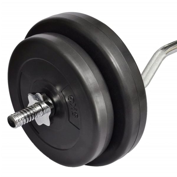 Barra curvada com discos 30 kg - Image 3