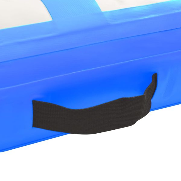 Colchão de ginástica insuflável c/ bomba 500x100x15 cm PVC azul - Image 5